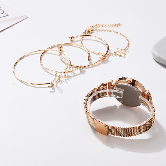 Watches Starry Sky Magnet Buckle Fashion Bracelet Wristwatch