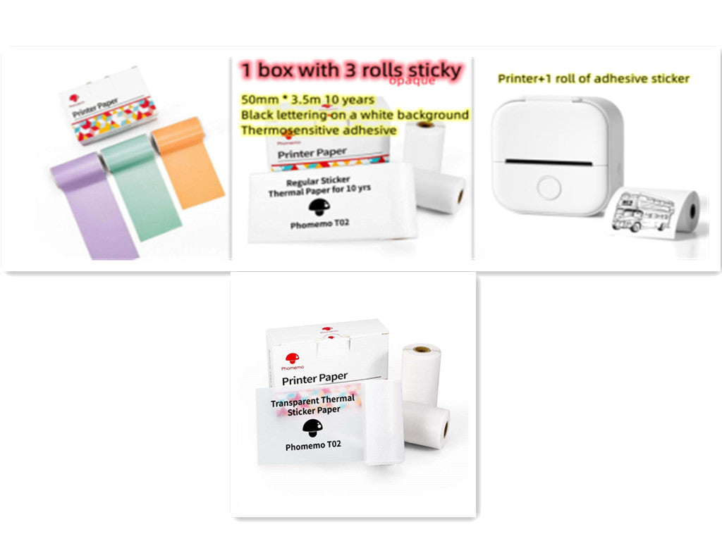 Portable Mini Thermal Label Printer Home Bluetooth-compatible