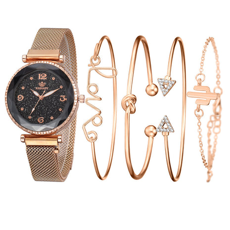 Watches Starry Sky Magnet Buckle Fashion Bracelet Wristwatch