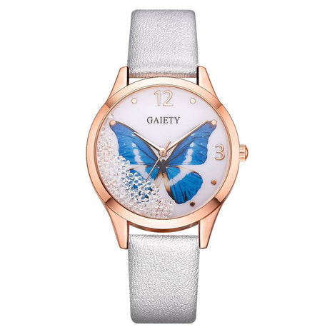 Gaiety Luxury Removable Rhinestone Butterfly Women's Watch
