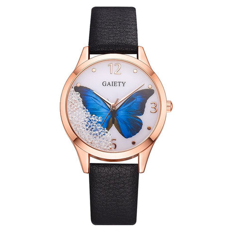 Gaiety Luxury Removable Rhinestone Butterfly Women's Watch