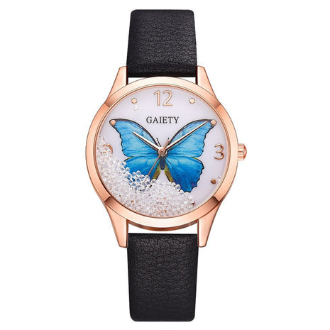 Gaiety Luxury Removable Rhinestone Butterfly Women's Watch
