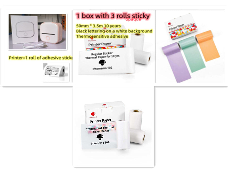 Portable Mini Thermal Label Printer Home Bluetooth-compatible