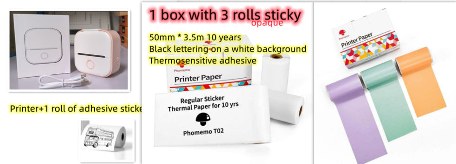 Portable Mini Thermal Label Printer Home Bluetooth-compatible
