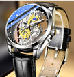 Skeleton Automatic Quartz Watch Gold Man Watch