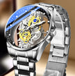 Skeleton Automatic Quartz Watch Gold Man Watch