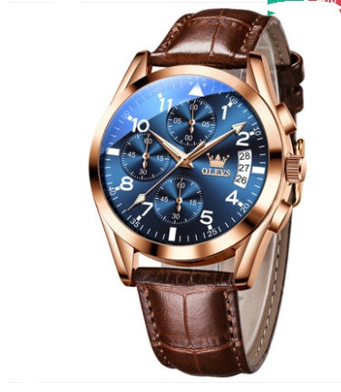 OLEVS Luxury Mens Watches Waterproof Quartz