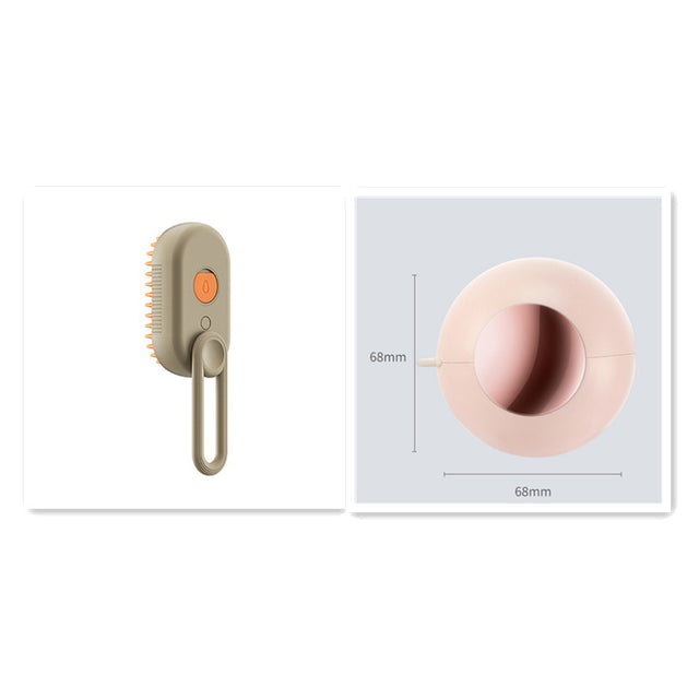 3 In 1 Pet Steam Brush Electric Spray Grooming Comb