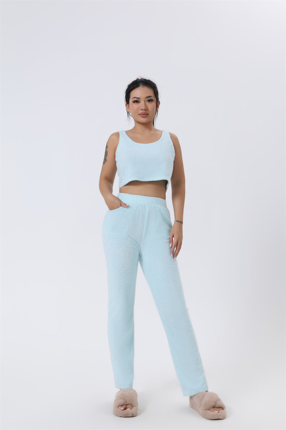 Cozy Pajama Set, Cute Loungewear Matching Pant Sets
