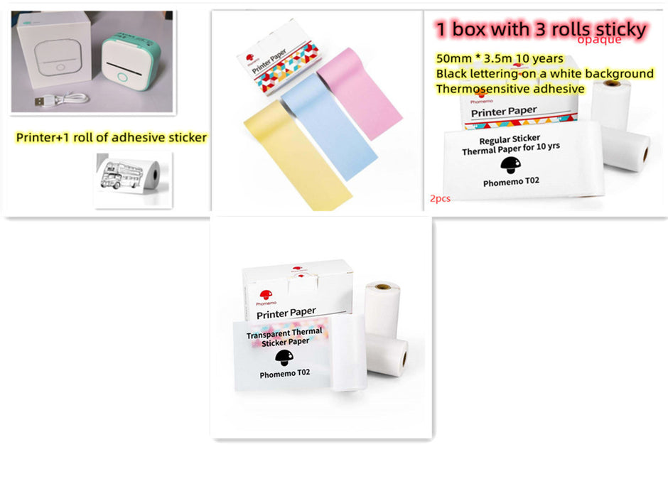 Portable Mini Thermal Label Printer Home Bluetooth-compatible