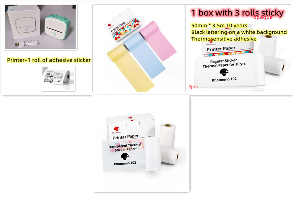 Portable Mini Thermal Label Printer Home Bluetooth-compatible