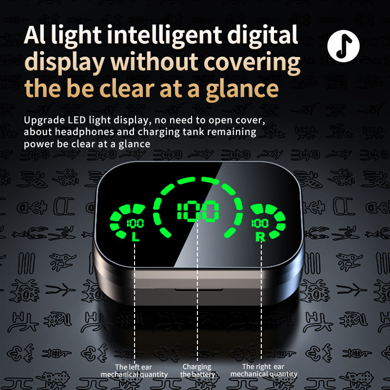 YD03 Wireless Bluetooth-compatible Headset Breathing Light
