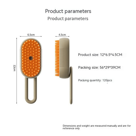 3 In 1 Pet Steam Brush Electric Spray Grooming Comb