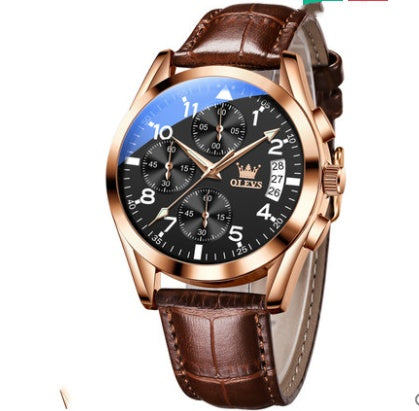 OLEVS Luxury Mens Watches Waterproof Quartz