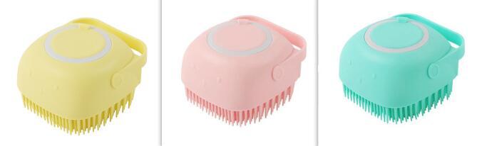 Silicone Massage Brush Cleaning Tool Comb For Pets